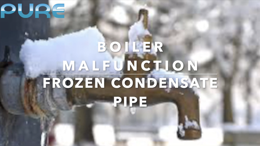 Boiler Malfunction – Condensate Pipe Frozen